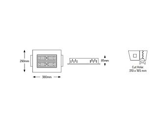 ΦΩΤΙΣΤΙΚΟ LED ΒΕΝΖΙΝΑΔΙΚΟΥ 100W 4000K IP65 LGSC100SR