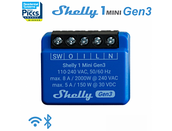 ΕΞΥΠΝΟΣ ΕΝΔΙΑΜΕΣΟΣ ΔΙΑΚΟΠΤΗΣ WI-FI Shelly 1 Mini Gen 3