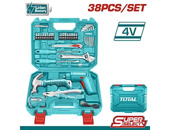 TOTAL ΣΕΤ ΚΑΤΣΑΒΙΔΙ ΜΠΑΤ. Li-ion 4V 38ΤΕΜ SUPER SELECT (THKTHP10386)