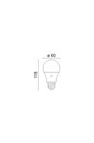 ΛΑΜΠΤΗΡAΣ LED E27 Day/Night Sensor 10W 3000K