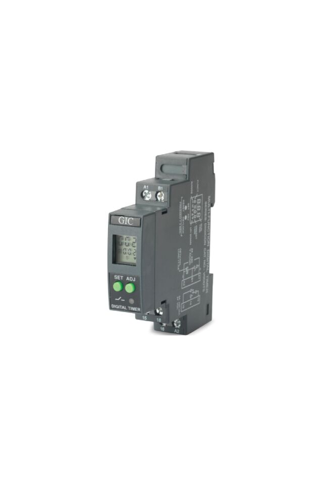 ΧΡΟΝΙΚΟ RELAY ΡΑΓΑΣ ΨΗΦΙΑΚΟ 8 ΛΕΙΤΟΥΡΓΙΩΝ 1C/O 24-240VAC/DC 