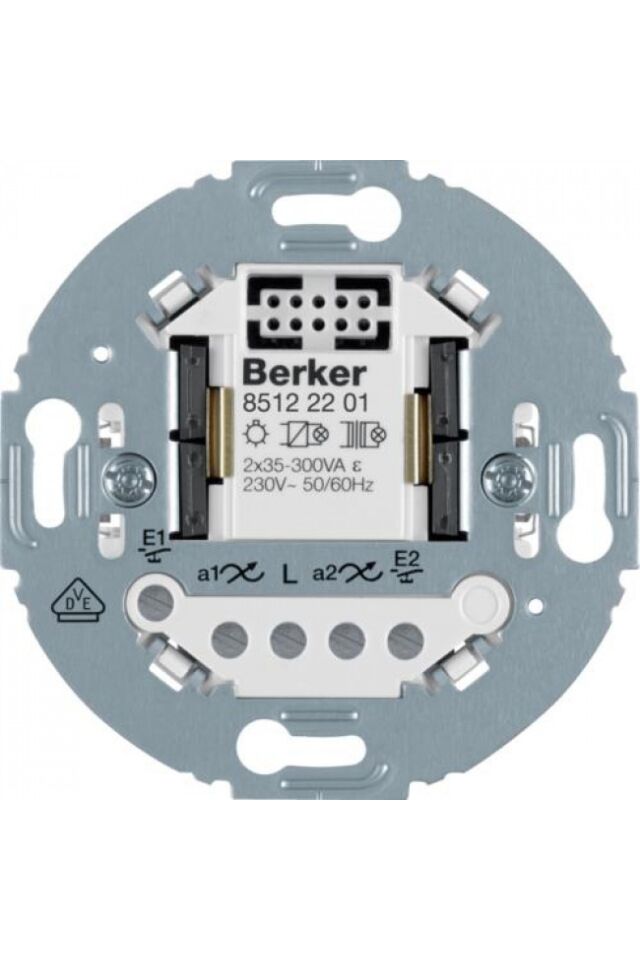 DIMMER 2 EΞΟΔΩΝ  400W ΣΤΡΟΓΓ ΠΛΗΚ  BERKER NET 1930