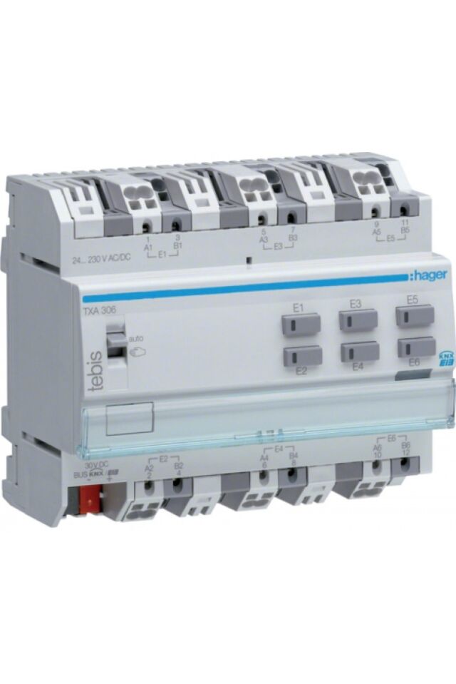 ΜΟΝΑΔΑ ΚΝΧ ΡΑΓΑΣ 6 ΕΙΣΟΔΩΝ 4Α 24-230V TXA306