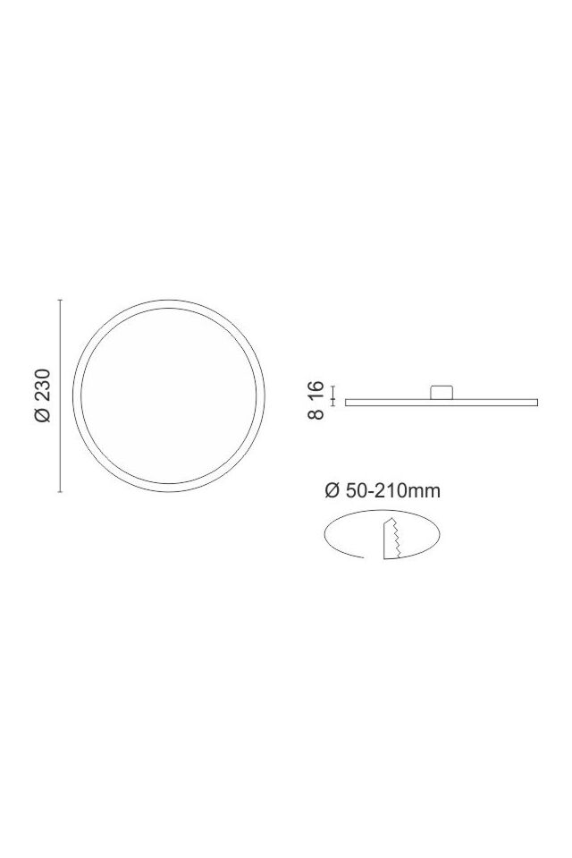 LED PANEL ΟΡΟΦΗΣ ΧΩΝΕΥΤΟ ΜΕ ΡΥΘΜΙΖΟΜΕΝΑ ΑΓΚΙΣΤΡΑ 20W 6000K