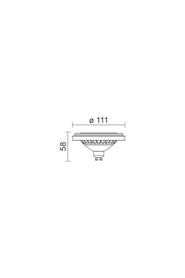 ΛΑΜΠΤΗΡAΣ LED Gu10-AR111 15W 2700K