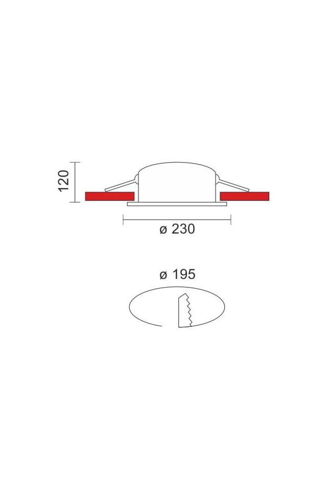 LED PANEL ΟΡΟΦΗΣ COB ΧΩΝΕΥΤΟ Φ23 30W 6000K