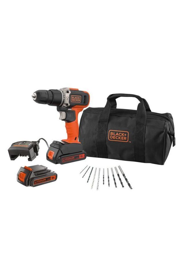 ΔΡΑΠΑΝΟΚΑΤΣΑΒΙΔΟ ΜΠΑΤΑΡΙΑΣ BLACK&DECKER 18V ΚΑΙ 2 ΜΠΑΤΑΡΙΕΣ ΣΕ ΥΦΑΣΜΑΤΙΝΗ ΘΗΚΗ