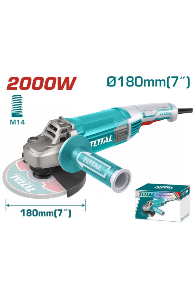 TOTAL ΓΩΝΙΑΚΟΣ ΛΕΙΑΝΤΗΡΑΣ 200W-180mm(TG12018026)