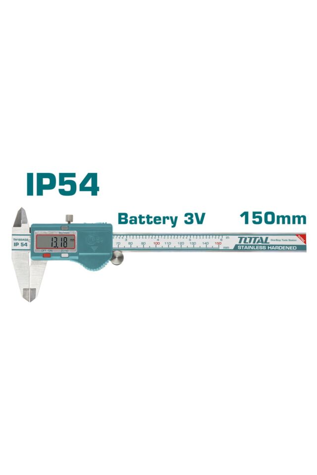 TOTAL ΠΑΧΥΜΕΤΡΟ ΙΝΟΧ ΨΗΦΙΑΚΟ 150mm (TMT321506)